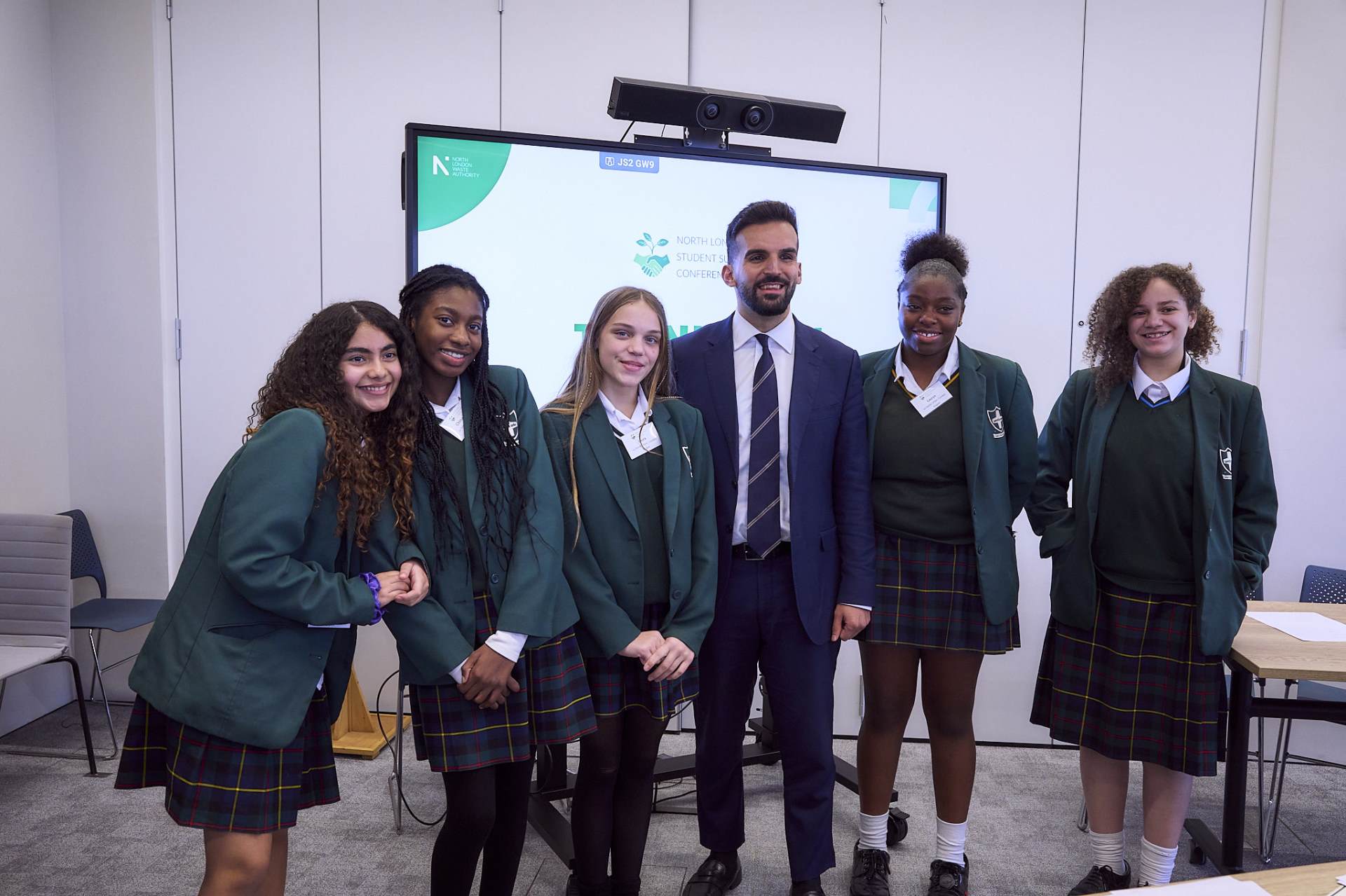 Students at sustainability conferene Students at sustainability conferene