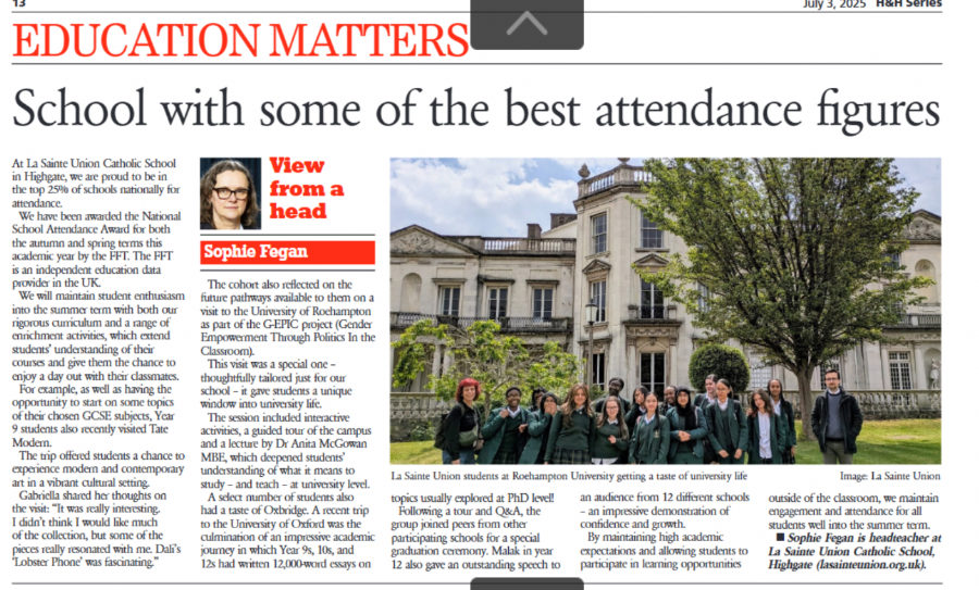 School with some of the best attendance figures